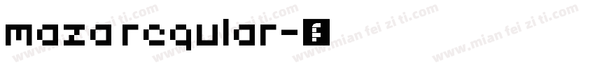 maza regular字体转换